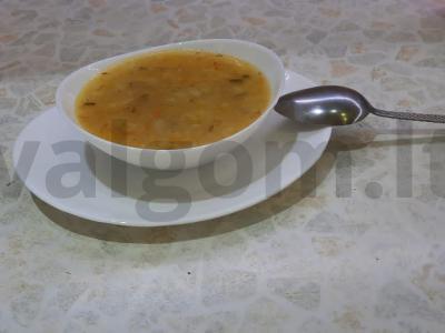 Žirnių sriuba ant kaulų sultinio Žingsnis 5