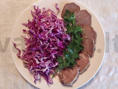 Virta kalba su raudonųjų kopūstų Žingsnis 4