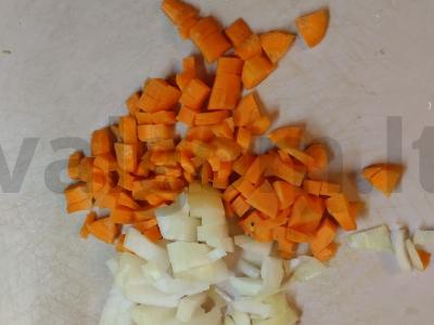 Keptos krevetės su lęšiais Žingsnis 1