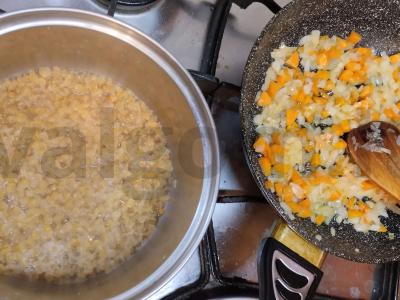 Keptos krevetės su lęšiais Žingsnis 2