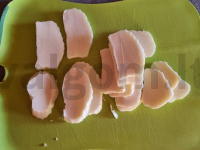 Cukinijos su halumi sūriu Žingsnis 2