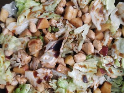 Salotos su vištiena ir obuoliu Žingsnis 4