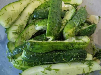 Greitai paruošiami marinuoti agurkai pagrindine nuotrauka