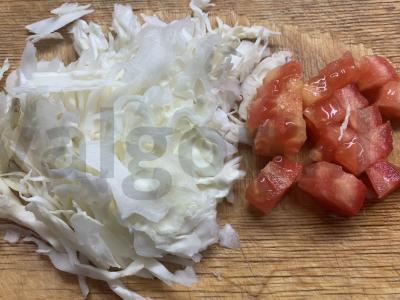 Danaras su kopūstais lavaše Žingsnis 3