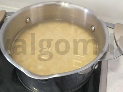 Žirnių košė su sviestu kaip garnyras Žingsnis 2