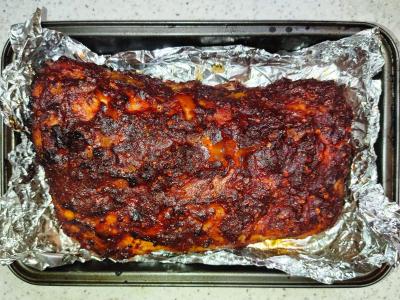 Kiauliena blizgiame terijaki padaže Žingsnis 4