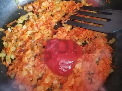 Šči su kepta kopūstu Žingsnis 4