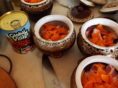 Harcho su raudona konservuota pupelėmis Žingsnis 3