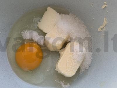 Avižiniai sausainiai su raudonaisiais serbentais Žingsnis 2