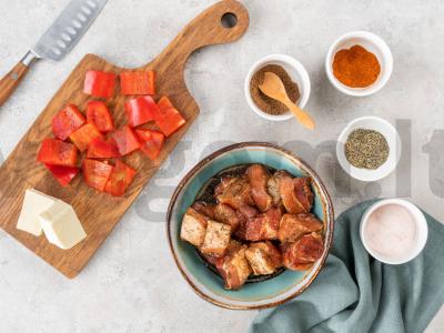 Šašlykas iš kiaulienos lėtojoje viryklėje Žingsnis 1