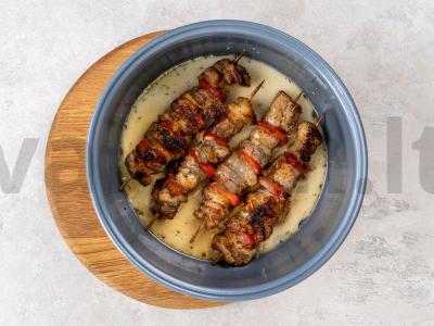 Šašlykas iš kiaulienos lėtojoje viryklėje Žingsnis 3