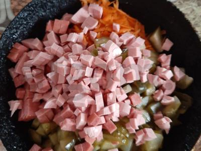 Klasikinė mišri solyanka su dešra ir vištiena Žingsnis 4