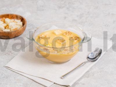 Paprastas žirnių sriuba-pyragas pagrindine nuotrauka