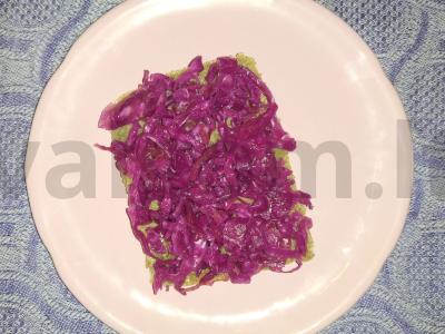 Kiselių kopūstų ir mortadelos sumuštinis Žingsnis 2