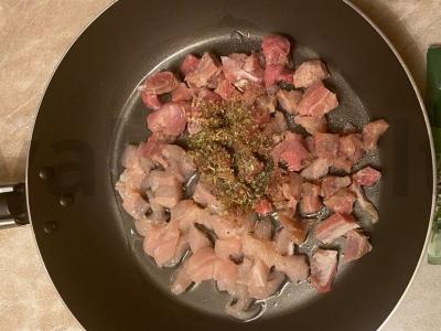 Mėsos padažas garnyrui „Trys didvyriai“ Žingsnis 4