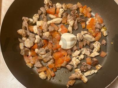 Mėsos padažas garnyrui „Trys didvyriai“ Žingsnis 5