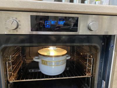 Pšeniška košė su kriaušėmis ir slyvomis Žingsnis 6