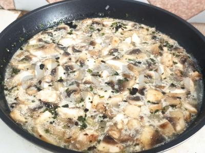 Nudelių su grybais ir sūriu Žingsnis 6