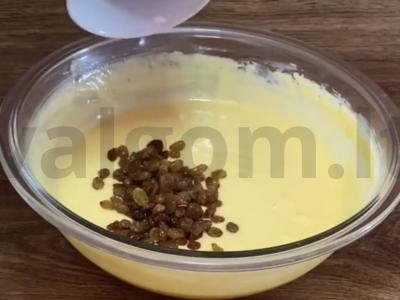 Kvapnus keksiukas su razinomis Žingsnis 3