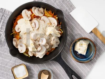 Indėnų filė ir grybų sriuba daržovių sultinyje Žingsnis 3