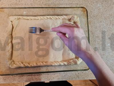 Sluoksniuotas pyragas su rūgštynėmis Žingsnis 6