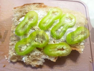 Gruziniškas lavašas su paprikomis ir agurkais Žingsnis 2