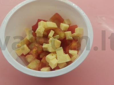 Salotos su virtomis kukurūzais Žingsnis 1