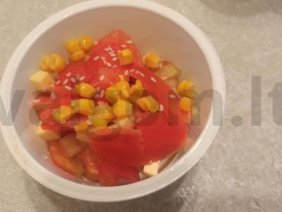 Salotos su virtomis kukurūzais Žingsnis 3