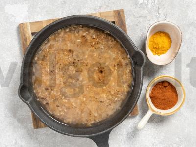 Keptas ryžiai keptuvėje Žingsnis 3