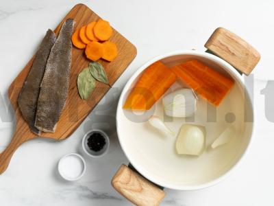 Plačiakos sriuba su kalakutienos filė Žingsnis 1