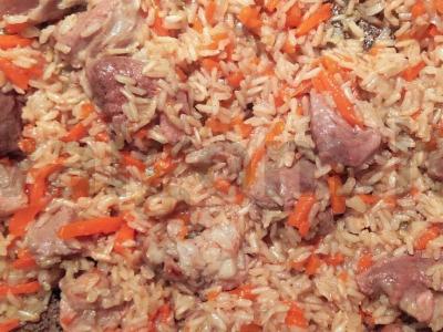 Namų plovas su rudais ryžiais Žingsnis 1