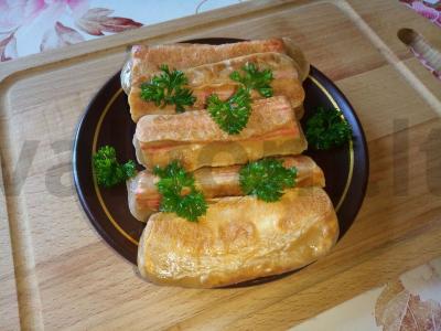 Krabų lazdelės tešloje su sojų padažu pagrindine nuotrauka