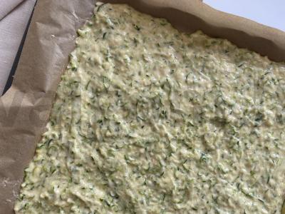 Cukinijų ritinys su varškės sūriu ir lašiša Žingsnis 2