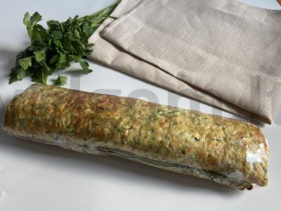 Cukinijų ritinys su varškės sūriu ir lašiša Žingsnis 5