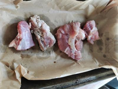 Veršiena su obuoliais, imbieru ir konjaku Žingsnis 1