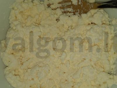 Tortilija su Adygei sūriu ir žolelėmis Žingsnis 2