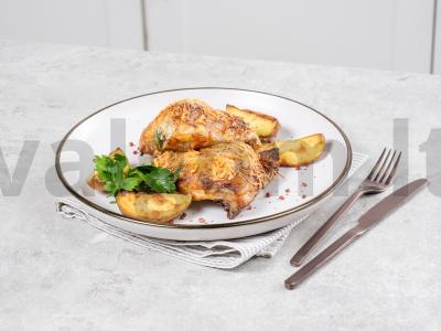 Vištienos šlaunelės grietinėje pagrindine nuotrauka