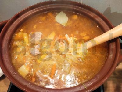 Šviežių kopūstų sriuba Žingsnis 6