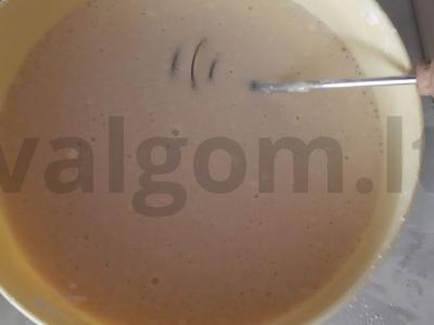 Blynai ant pieno išrūgų Žingsnis 2