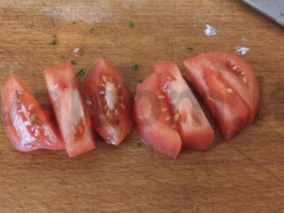 Agurkų ir varškės ritinėlis Žingsnis 3