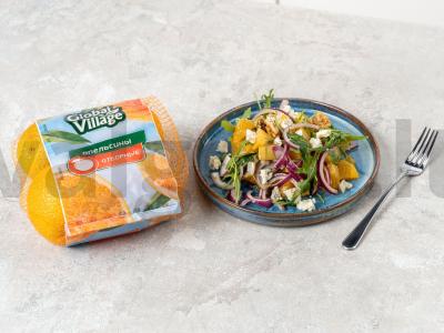 Salotos su apelsinu, gorgonzola ir riešutais pagrindine nuotrauka