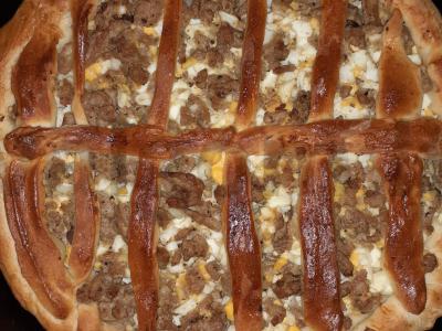 Mėsos pyragas Žingsnis 8