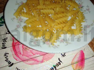 Makaronai su grybais ir šonine Žingsnis 3