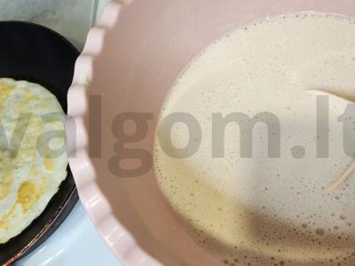 Lazanija su blynais Žingsnis 1