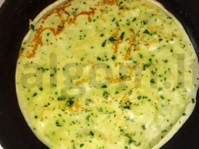 Blynai su špinatais Žingsnis 4