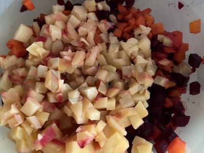 Vinegretas su keptais daržovėmis Žingsnis 2