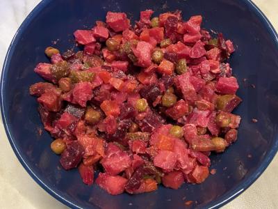 Vinegretas su keptais daržovėmis pagrindine nuotrauka