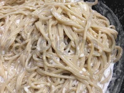 Grietinėlės-sūrio spageti Žingsnis 4