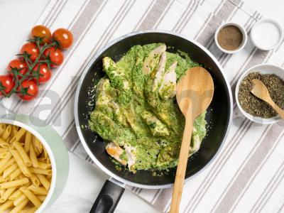 Penne makaronai su kalakutienos filė Žingsnis 2