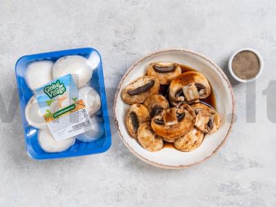 Marinuoti grybai su balzaminiu actu Žingsnis 1